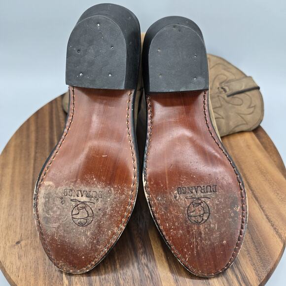 Durango Boots Womens 7 M Tan Leather 11" Slouch Western Rodeo Cowboy Pull On - Picture 7 of 7